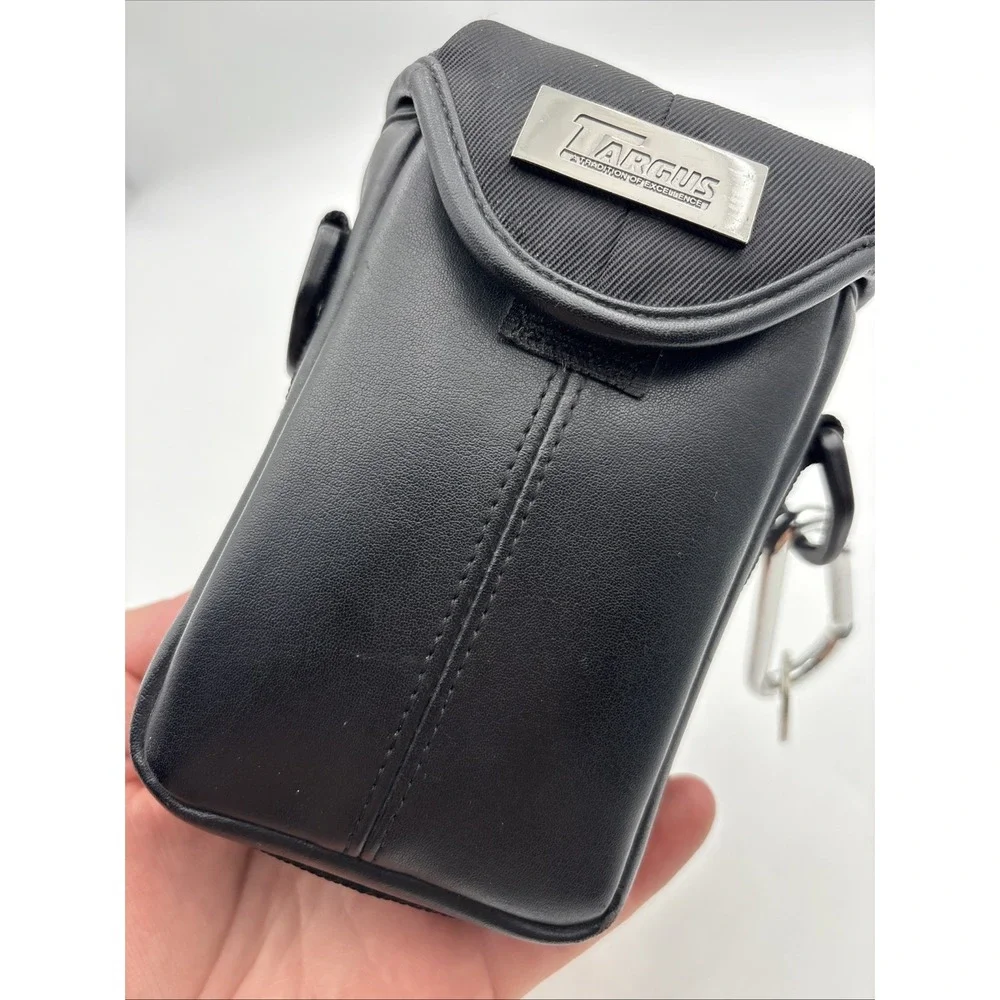 Targus DPBC02 Universal Camera Bag Black Leather Compact Case with Belt Loop